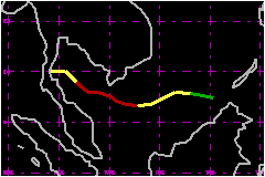 The path of Typhoon Sally
